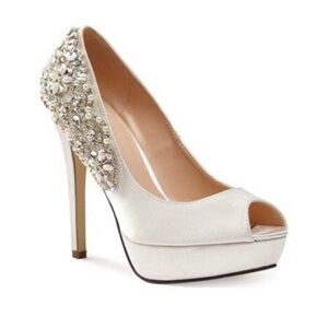 Paradox London Pink Cynthia Ivory Satin Pump